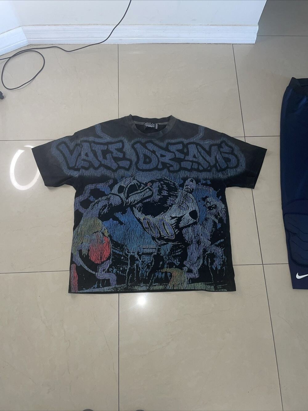 Black “Valley Dreams” Graphic Shirt - Size Medium
